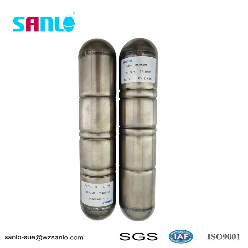 50 x 240 hochdruckbeständige Titan-Schwimmkugel